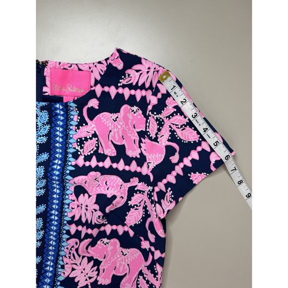 Lilly Pulitzer Blanca Stretch Romper Sz 2 High Tide Perfect Colorful Preppy - Picture 9 of 16